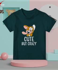 Cute but crazy kids Petrol Blue t-shirt