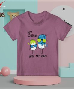 Chillin Pops kids Mauve t-shirt