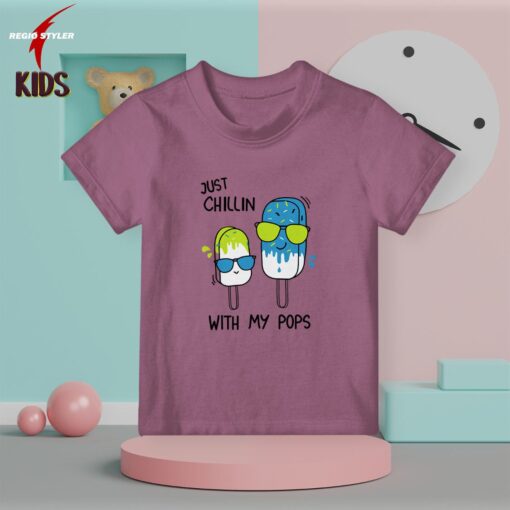 Chillin Pops kids Mauve t-shirt