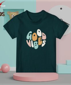 Good vibe kids petrol t-shirt