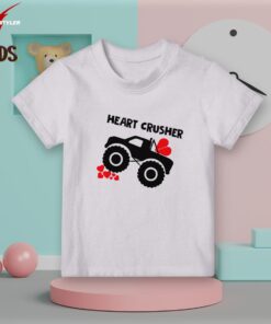 Heart crasher kids white t-shirt