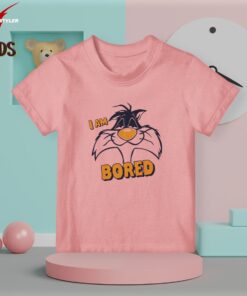 I am bored kids pink t-shirt