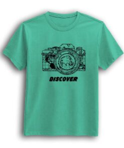 discover aqua half sleeve men t-shirt