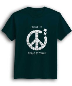 build it petrol green half sleeve men t-shirt (Copy)