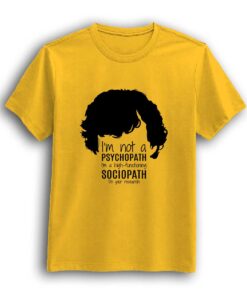 Sociopath Sherlock Holms theme half sleeve t-shirt