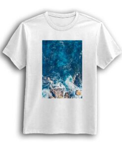 Sea beach white t-shirt