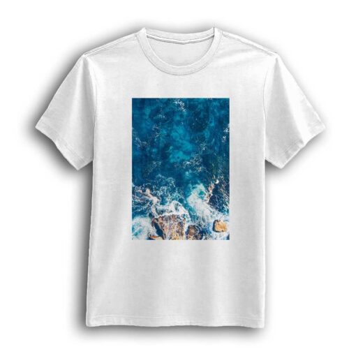 Sea beach white t-shirt