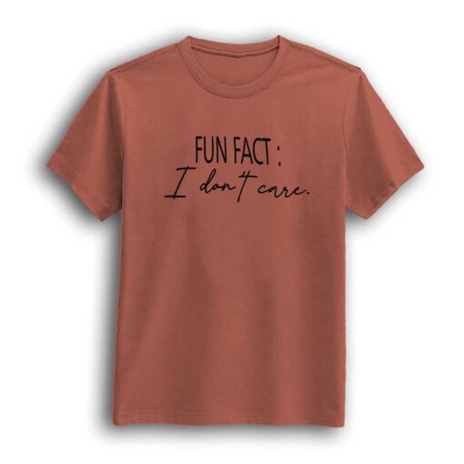 i don't care peach orange men's t-shirt