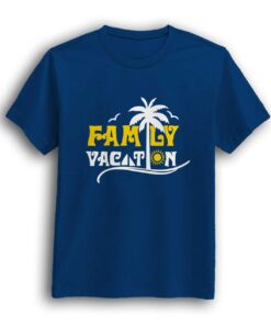 Family vacation royal blue t-shirt