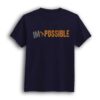 I am possible navy half sleeve men t-shirt