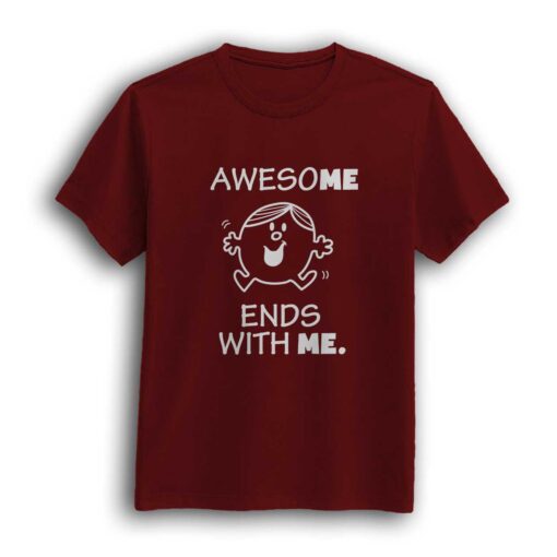 Awesome maroon t-shirt