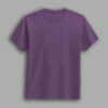 Lavender color round neck half sleeve t-shirt