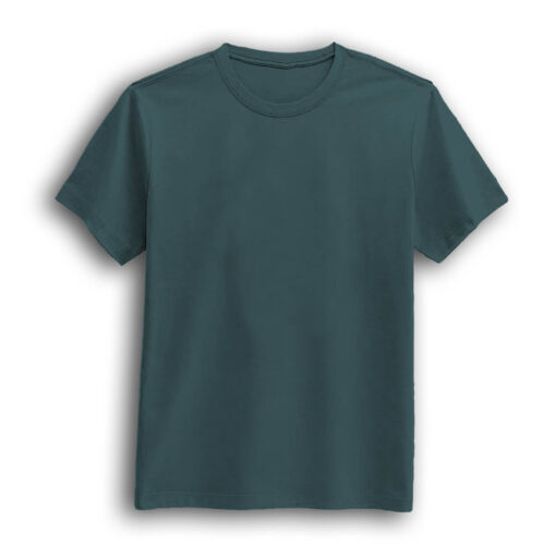 Gray mint color round neck half sleeve t-shirt