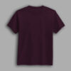 Dark Purple color round neck half sleeve t-shirt