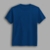 Royal blue color round neck half sleeve t-shirt