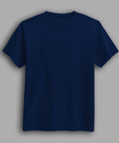 Royal navy color round neck half sleeve t-shirt