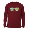 sunglass Maroon color Full sleeve t-shirt