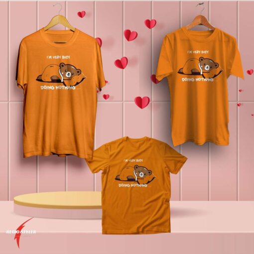 Busy family matching t shirt