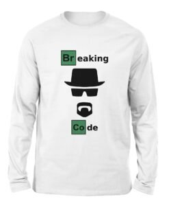 Breaking Code white color long sleeve t-shirt
