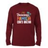 Cox's Bazar theme family vacation Maroon color full sleeve t-shirt