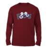 Focus Maroon color full sleeve t-shirt