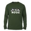 Mood Micky Mouse Olive color full sleeve t-shirt