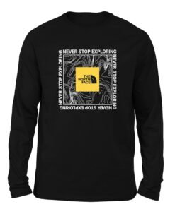 Never stop exploring Black color full sleeve t-shirt