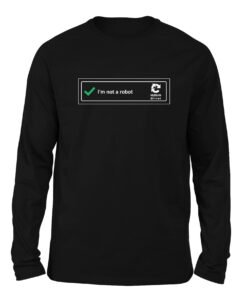 I'm not a Robot Black color full sleeve t-shirt