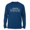 Routine Royal Blue color full sleeve t-shirt