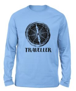 Traveller Sky blue color full sleeve t-shirt