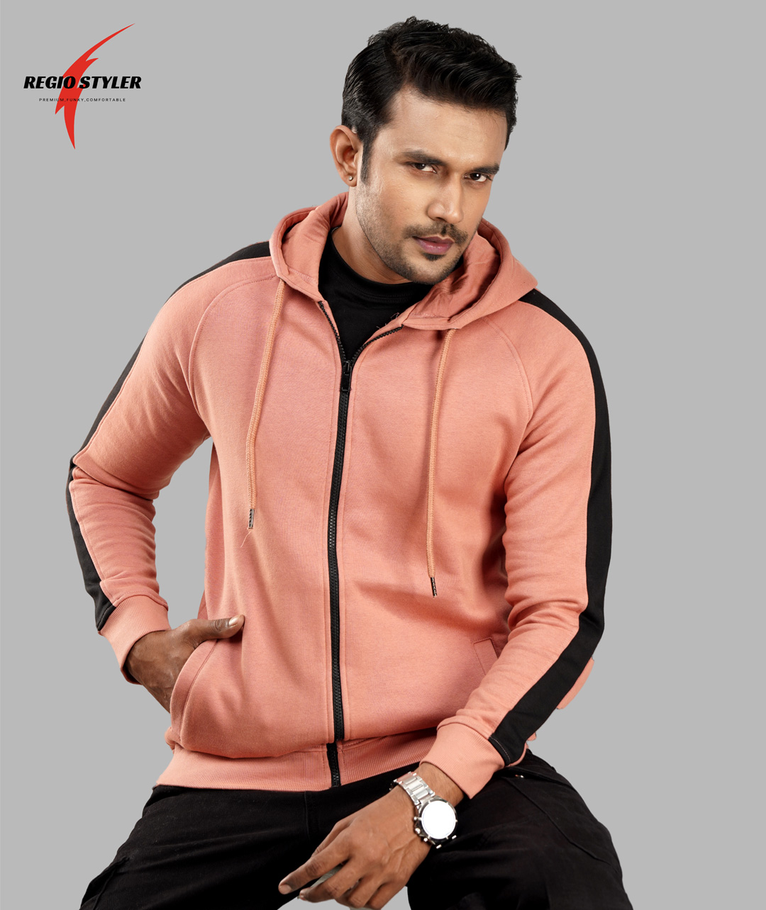 Winter Premium Peach Hoodie