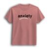Anxiety salmon pink half sleeve t-shirt