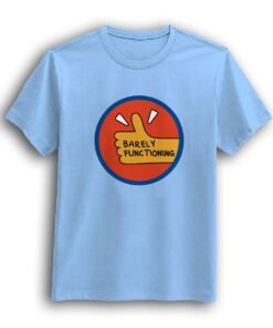 Barely Functioning Sky Blue half sleeve t-shirt