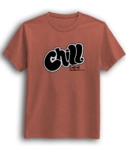 Chill peach orange t-shirt