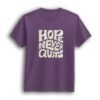 Hope Never Quits lavender half sleeve t-shirt