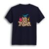 Let's go travel navy half sleeve men t-shirt