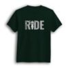 Ride theme bottle green travel t-shirt