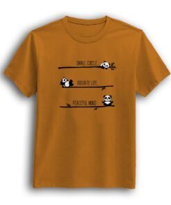 Small Circle Private Life mustered yellow men t-shirt