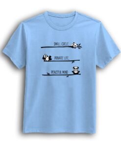 Small Circle Private Life Sky Blue half sleeve t-shirt