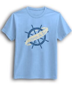 Voyage of the sea Sky Blue half sleeve t-shirt